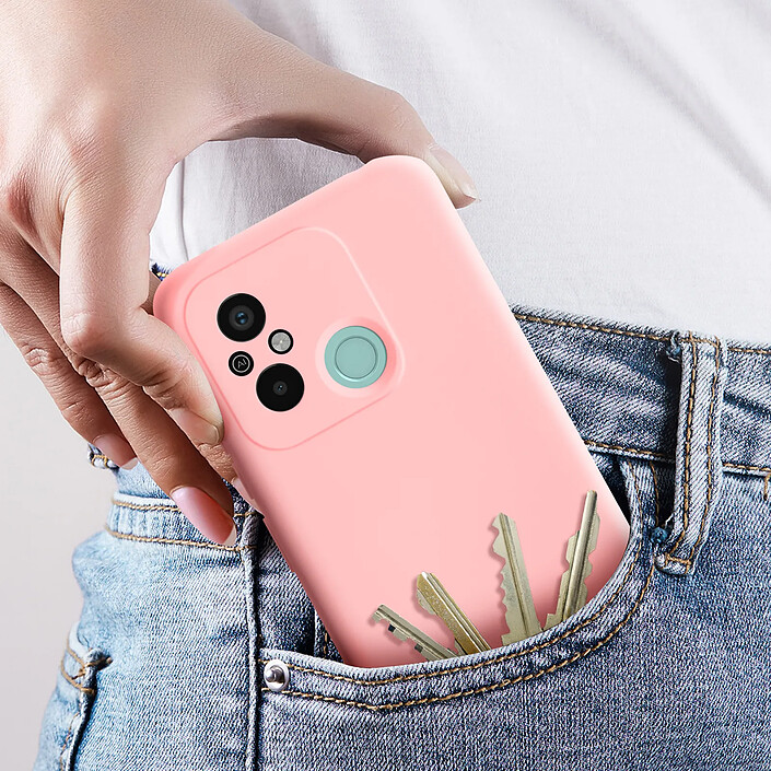 Avizar Coque pour Xiaomi Redmi 12C Semi-rigide Soft-touch Fast Cover Rose pas cher
