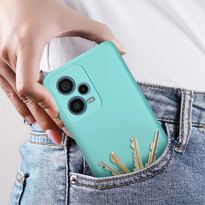 Avizar Coque pour Xiaomi Redmi Note 12 Pro Plus Semi-rigide Fast Cover Turquoise pas cher