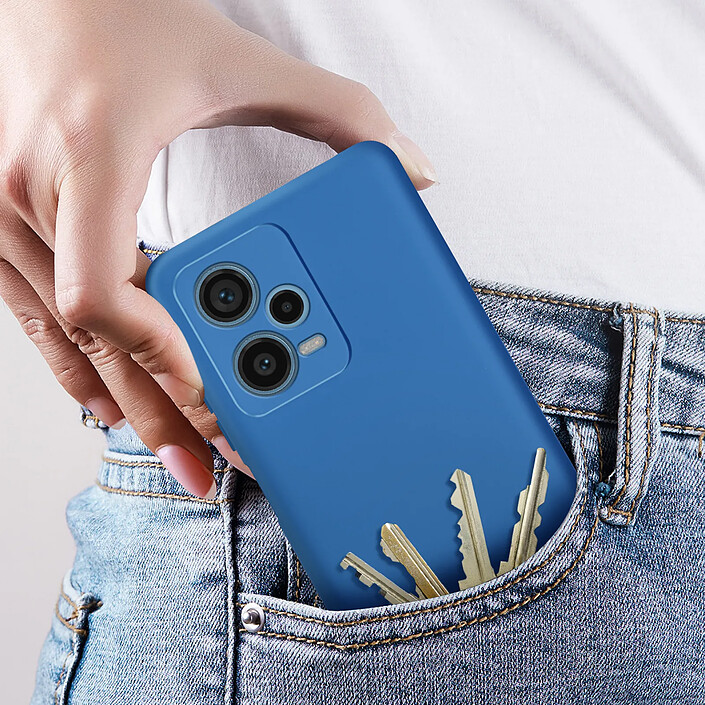 Avizar Coque pour Xiaomi Redmi Note 12 Pro Plus Semi-rigide Fast Cover Bleu pas cher