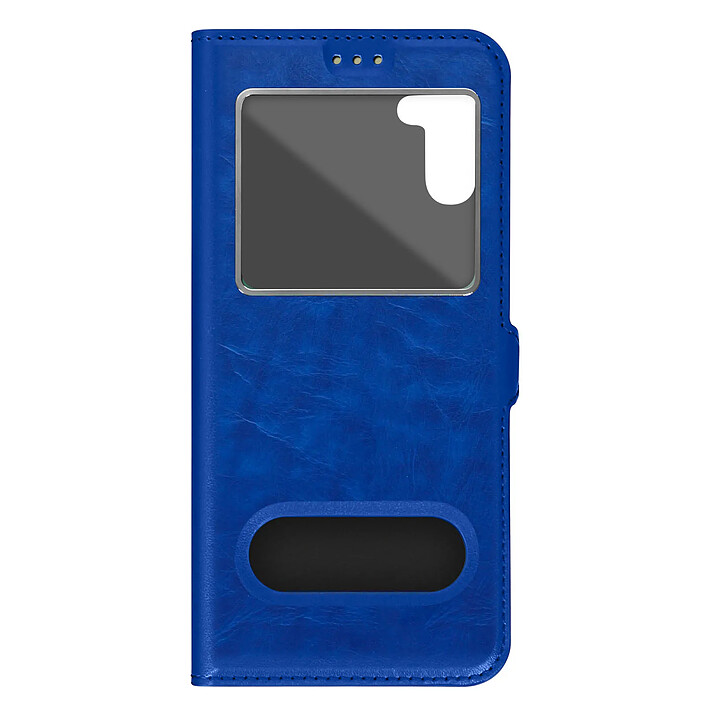 Avizar Étui Folio pour Galaxy A34 5G Double Fenêtre avec Fonction Support