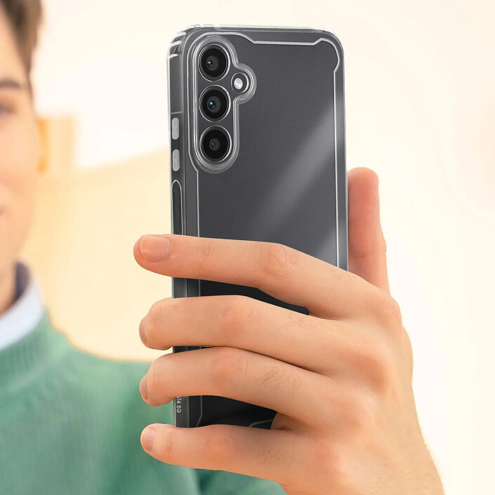 Avizar Coque en Silicone Rigide pour Samsung Galaxy A14 4G / 5G Coins Renforcés Transparent pas cher