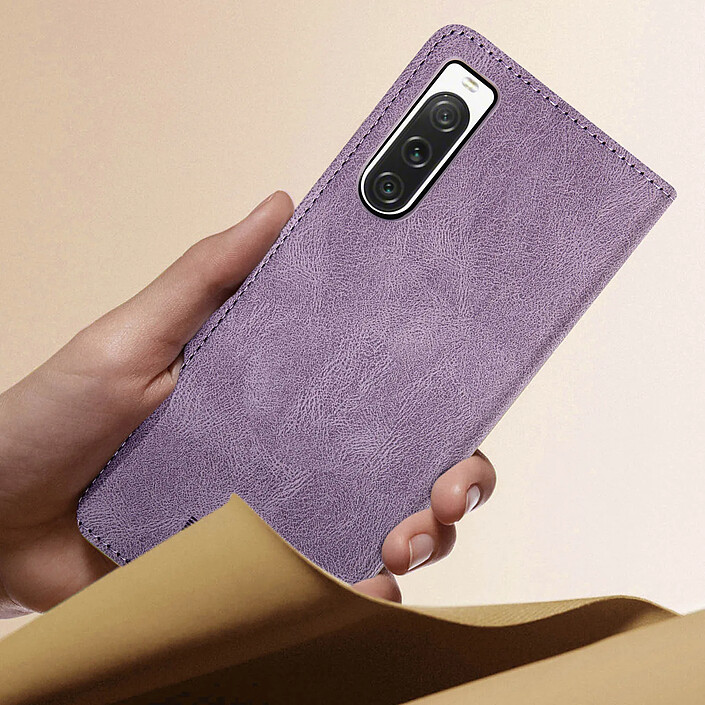 Avizar Étui pour Sony Xperia 10 V et 10 VI Portefeuille Fonction Support vidéo pas cher