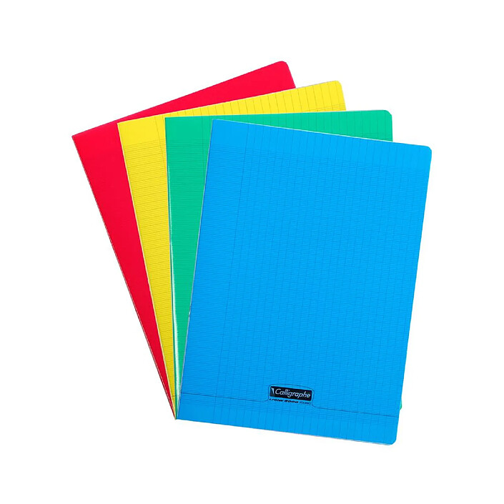 CALLIGRAPHE Cahier piqué teintes assorties 24x32cm 140p séyès 90g pas cher