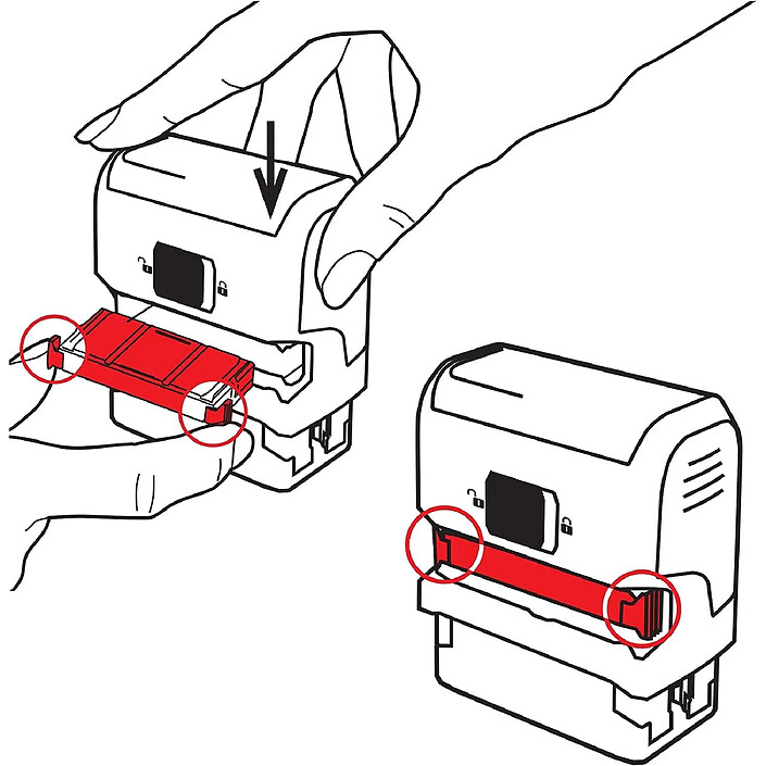Acheter TRODAT Tampon X-print 4912 Formule Commerciale Texte + Picto 'DUPLICATA' Bleu