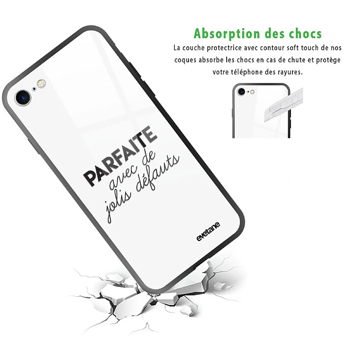 Avis Evetane Coque iPhone 7/8/ iPhone SE 2020/ 2022 Coque Soft Touch Glossy Parfaite Avec De Jolis Défauts Design
