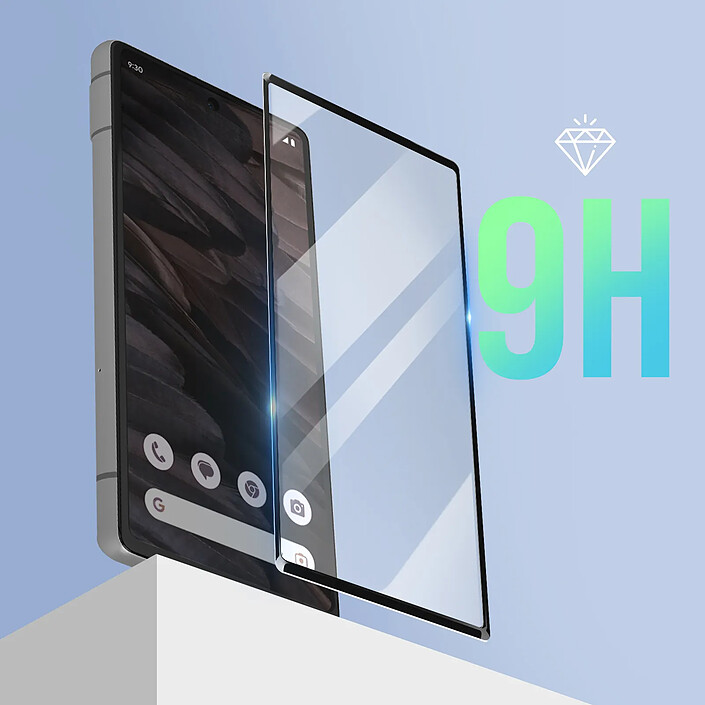 Avizar Verre Trempé pour Google Pixel 7a Adhésion totale Bord Biseauté Antichoc pas cher