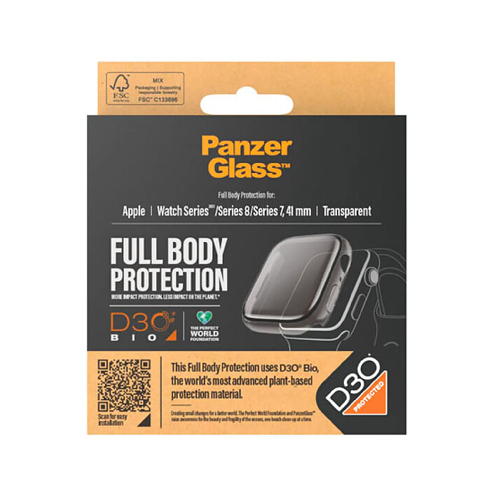 Avis PanzerGlass Protection d'écran avec D3O®   Watch 41mm Transparent