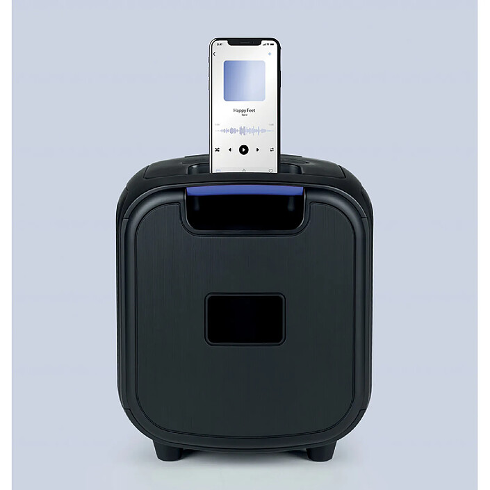 Avis Mooov 477370 - Enceinte Party Cube sans fil avec effets lumineux - Noire et bleue
