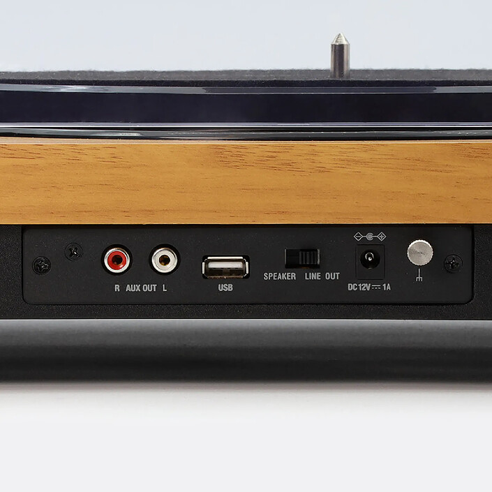 Acheter Mooov 477361 - Platine vinyle Bluetooth effet bois 33/45/78 tours avec HP intégrés