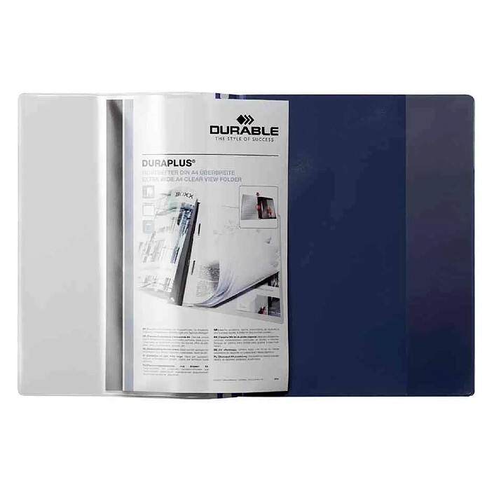 Avis DURABLE Chemise à Lamelles DURAPLUS Format A4+ Jaune Transparent x 20