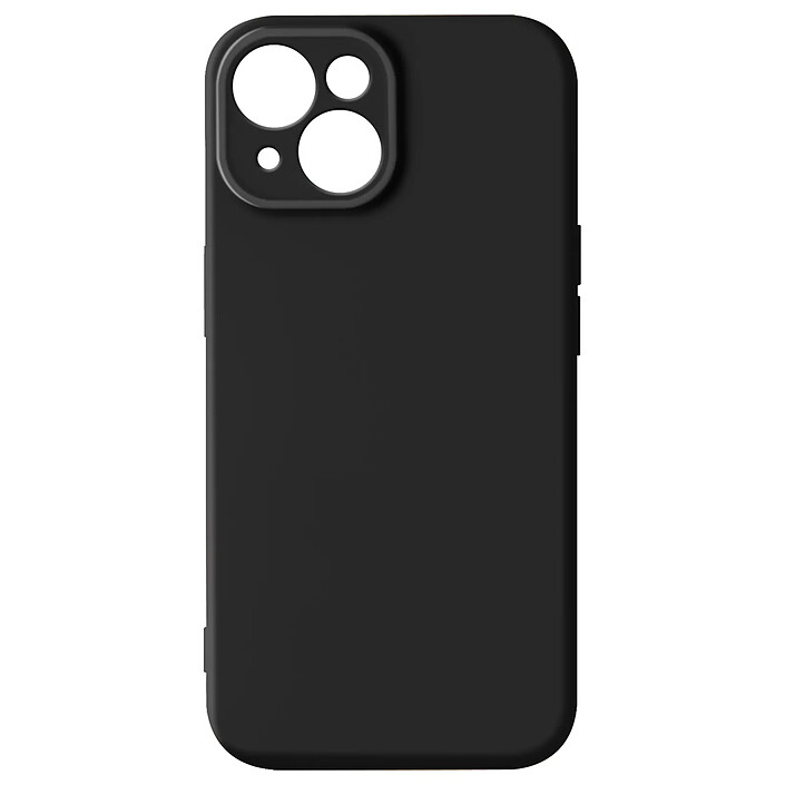 Avizar Coque Silicone pour iPhone 15 Caméra Protégée Soft Touch Série Sweet Noir