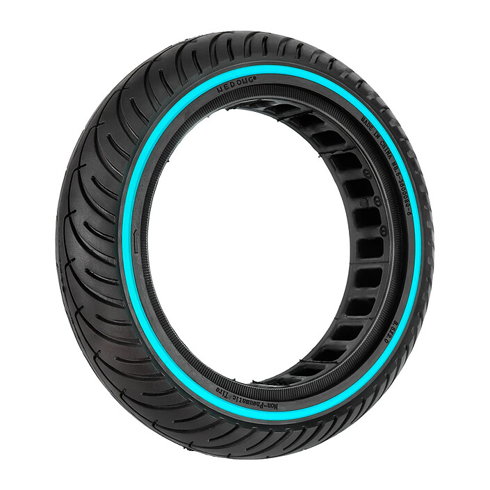 Avizar Pneu Plein pour Xiaomi M365, Pro, 2, 3, 1S et Essential Bleu