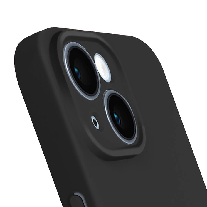 Acheter Avizar Coque Silicone pour iPhone 15 Caméra Protégée Soft Touch Série Sweet Noir