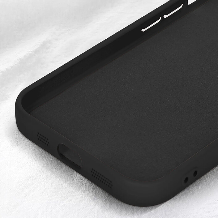 Avis Avizar Coque Silicone pour iPhone 15 Caméra Protégée Soft Touch Série Sweet Noir
