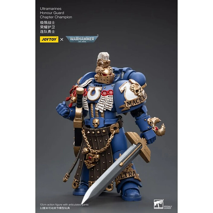 Acheter Warhammer 40k - Figurine 1/18 Ultramarines Honour Guard Chapter Champion 12 cm