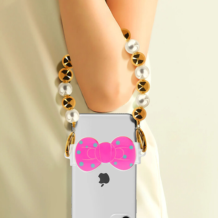 Acheter Avizar Bracelet pour Téléphone perlée Clip Design Nœud papillon
