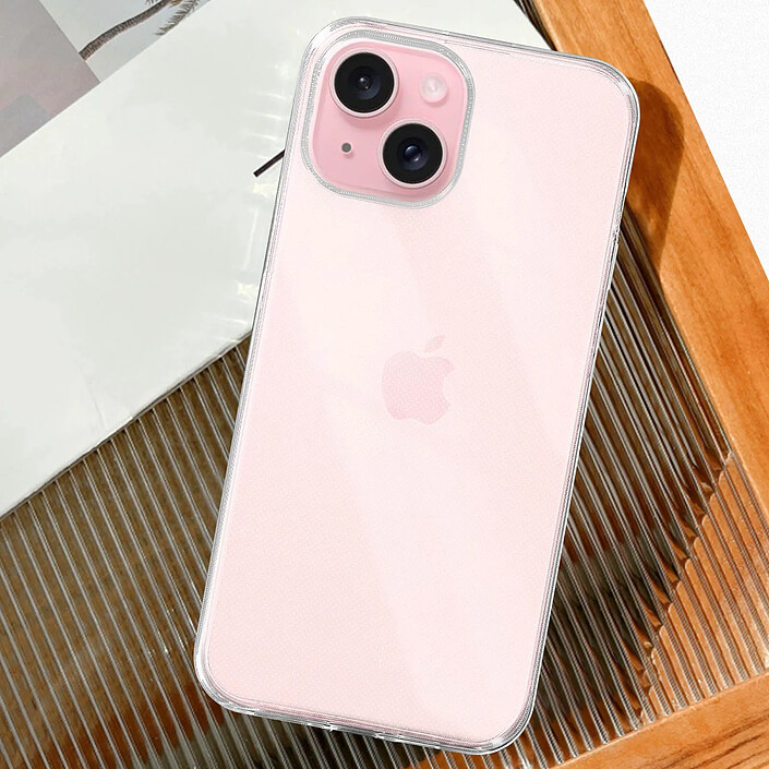 Avizar Coque pour iPhone 15 Plus Souple Fine Anti-jaunissement Pureflex Transparent pas cher