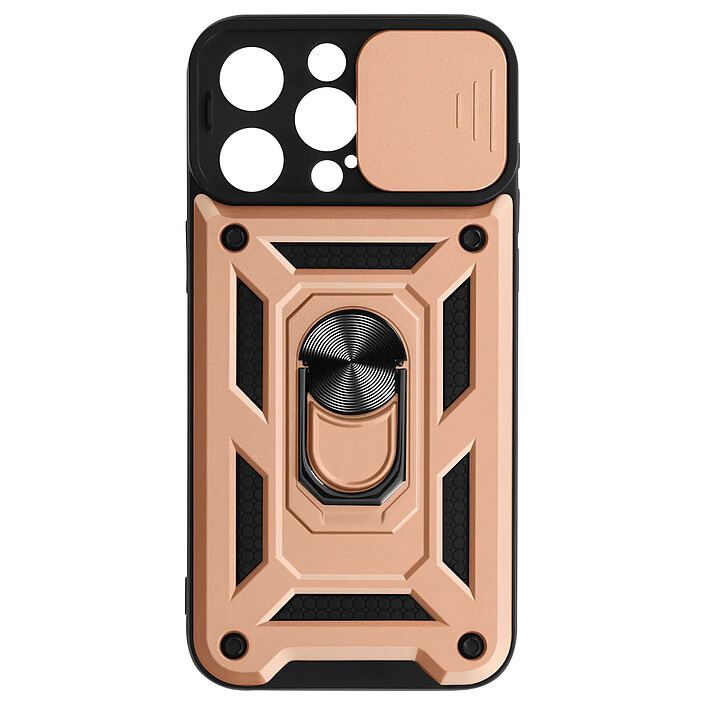 Avizar Coque Antichoc pour iPhone 15 Pro Max Cache Caméra Coulissant Bague
