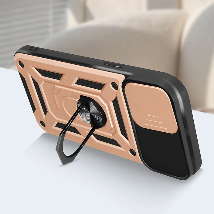Avis Avizar Coque Antichoc pour iPhone 15 Pro Max Cache Caméra Coulissant Bague