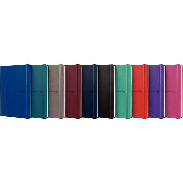 Avis OXFORD Carnet SIGNATURE A5 couverture rigide brochure 160 pages quadrillées 5x5. Coloris aléatoires