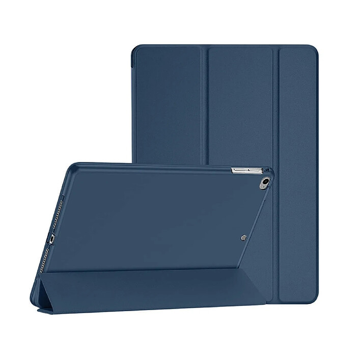 Evetane Etui Smart Cover iPad 9.7 (2017/2018) / iPad Air (2013/2014) / iPad Pro 9.7 (2016) Bleu à rabat avec support