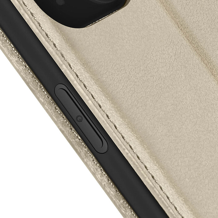 Avizar Étui pour iPhone 15 Porte-carte Support Vidéo Clapet Magnétique Or pas cher