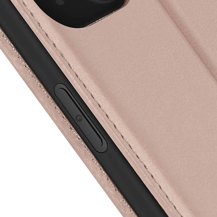 Avizar Étui pour iPhone 15 Plus Porte-carte Support Vidéo Clapet Magnétique Rose pas cher