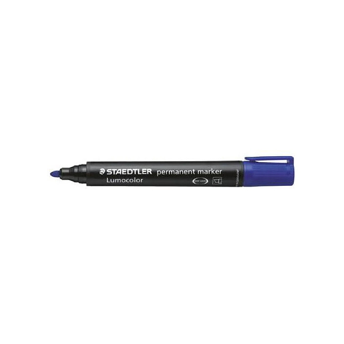 STAEDTLER Marqueur Permanent Lumocolor 352 Bleu Pointe Ogive x 10