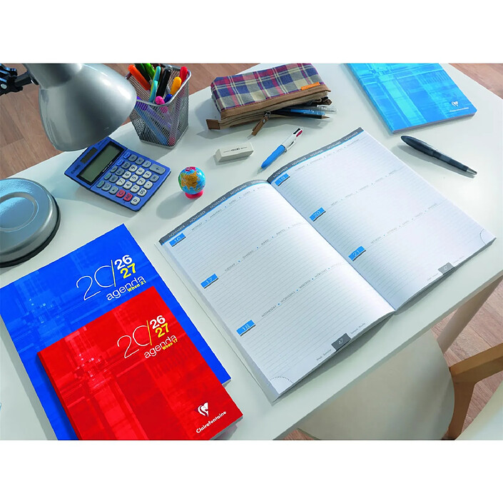 Acheter CLAIREFONTAINE Agenda Scolaire When 21, 21x29,7 112p semaine sur 2 pages