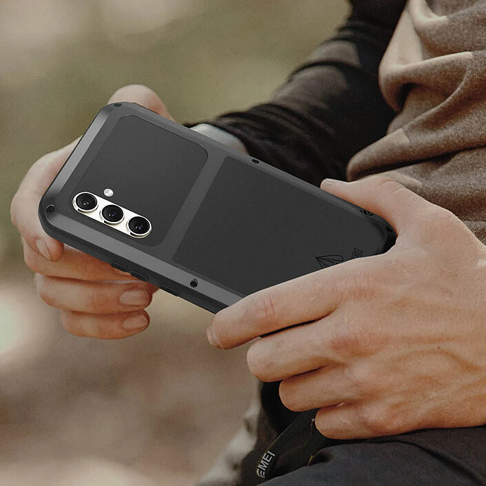 Love Mei Coque Love Mei pour Samsung S23 Intégrale Antichoc Antichute Etanche Noir pas cher