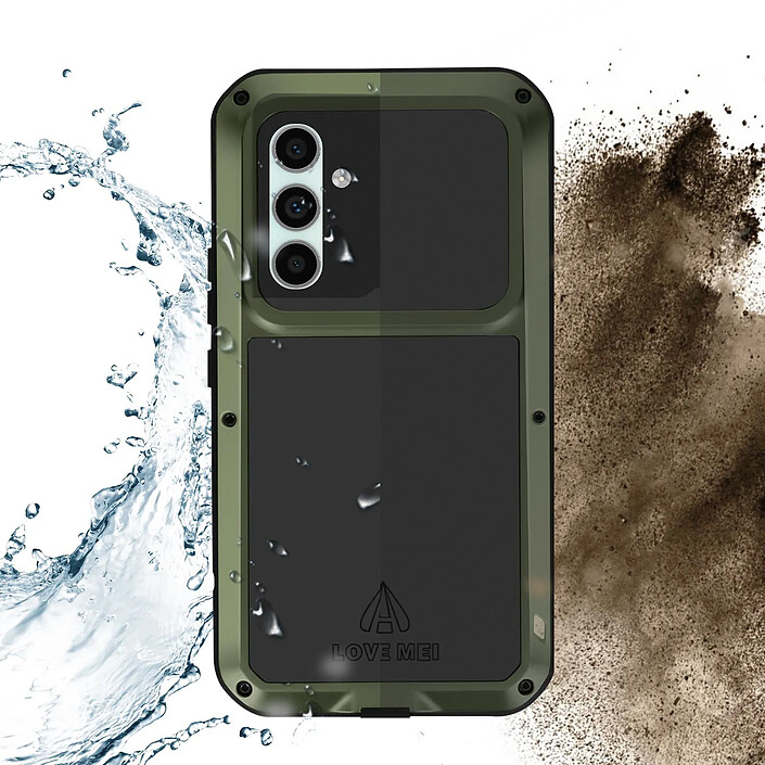Acheter Love Mei Coque pour Samsung Galaxy A54 5G Intégrale Antichoc Antichute Etanche Kaki