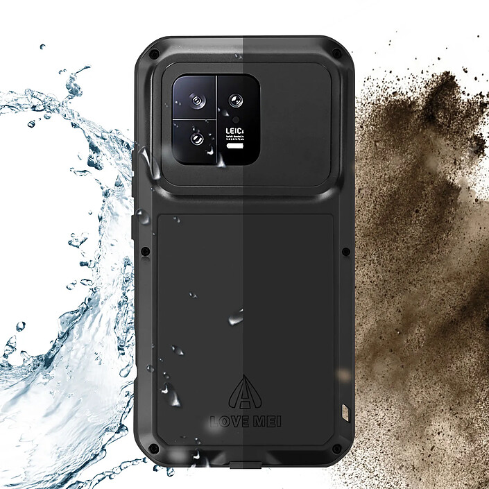 Acheter Love Mei Coque Love Mei pour Xiaomi 13 Intégrale Antichoc Antichute Etanche Noir