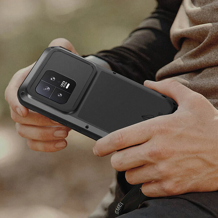 Love Mei Coque Love Mei pour Xiaomi 13 Intégrale Antichoc Antichute Etanche Noir pas cher