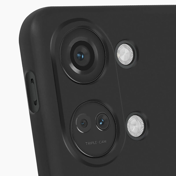 Avizar Coque pour OnePlus Nord 3 5G Silicone Soft Touch Mate Noir pas cher