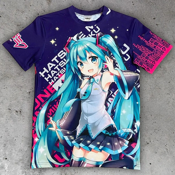 Hatsune Miku - T-Shirt Expressive Vibes