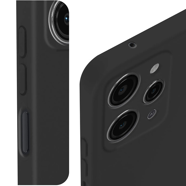Avizar Coque pour Xiaomi Redmi 12 Semi-rigide Soft-touch Fast Cover Noir pas cher