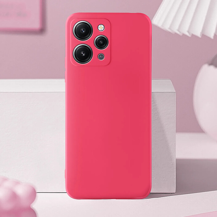 Avis Avizar Coque pour Xiaomi Redmi 12 Semi-rigide Soft-touch Fast Cover Fuchsia