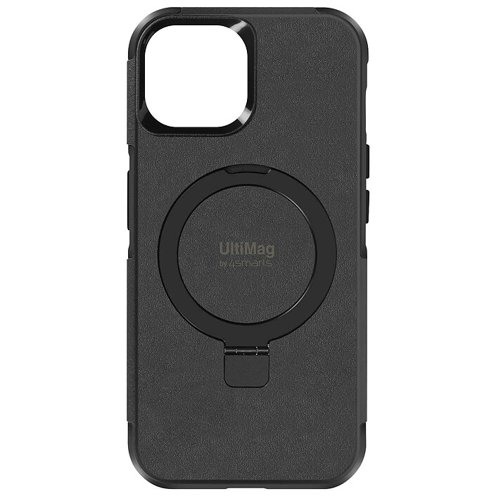 4smarts Coque MagSafe pour iPhone 15 Plus Anneau Fonction Support Noir