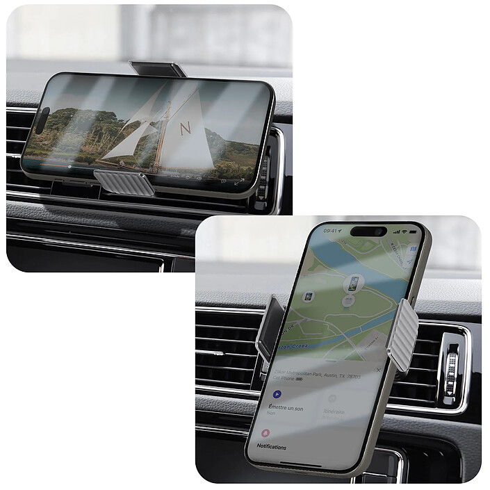Acheter Avizar Support Voiture Smartphone Fixation Grille d'aération Rotatif 360°