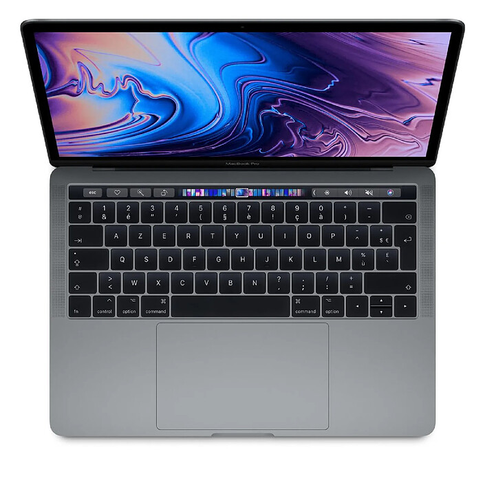 MacBook Pro Touch Bar 13'' i7 1,7 GHz 16Go 512Go SSD 2019 Gris · Reconditionné