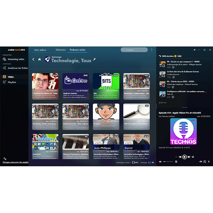 Acheter Audials Movie 2024 - Licence perpétuelle - 1 PC - A télécharger