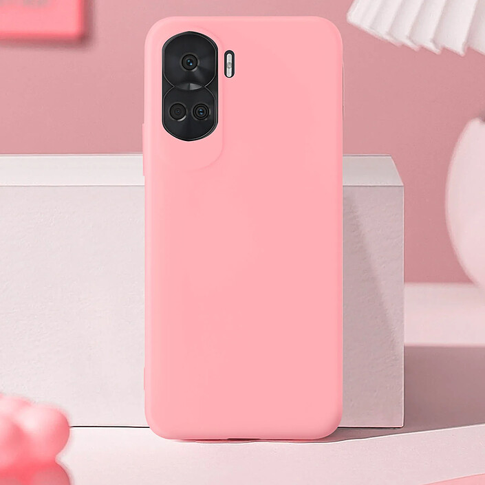 Avis Avizar Coque pour Honor 90 Lite Semi-rigide Soft-touch Fast Cover Rose poudré