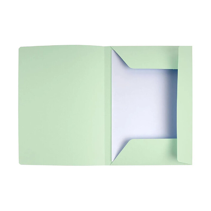 Avis EXACOMPTA Paquet 50 chemises imprimées 3 rabats SUPER 210g 24x32cm Vert Clair