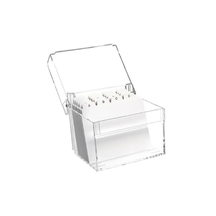 Avis MAUL Boîte à fiches Acrylique Transparent A7 avec intercalaires