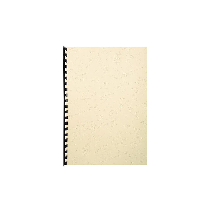 EXACOMPTA Paquet de 100 couvertures matière synthétique 270g pour reliure A4 Ivoire x 4