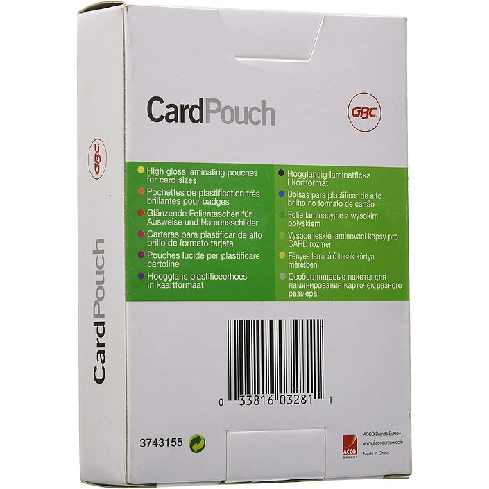 Pochettes et plastifieuse