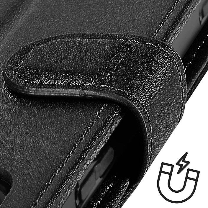 Avizar Housse pour Sony Xperia 5 V Cuir Véritable Portefeuille Support Vidéo pas cher