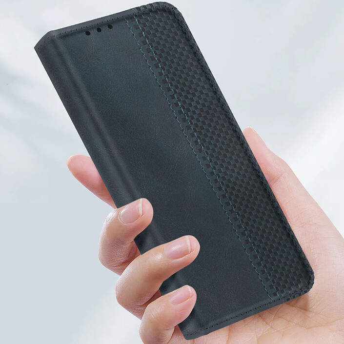Acheter Avizar Étui pour Google Pixel 8 Portefeuille Motif Damier Collection Geo Bleu nuit