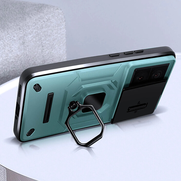 Acheter Avizar Coque pour Xiaomi 13T et 13T Pro Bague Support Cache Caméra Coulissant Vert