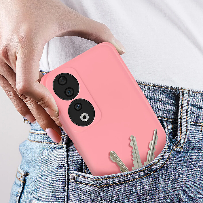 Acheter Avizar Coque pour Honor 90 Semi-rigide Soft-touch Fast Cover Rose